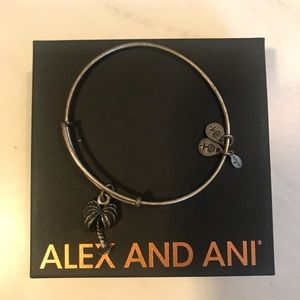 Alex and Ani palm tree silver bangle